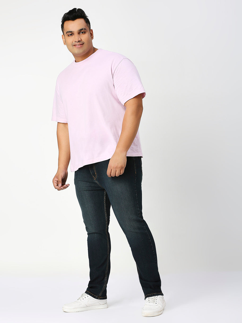 ZUSH Men Plus Size Mid Rise Clean Look Stretchable Jeans ZU564