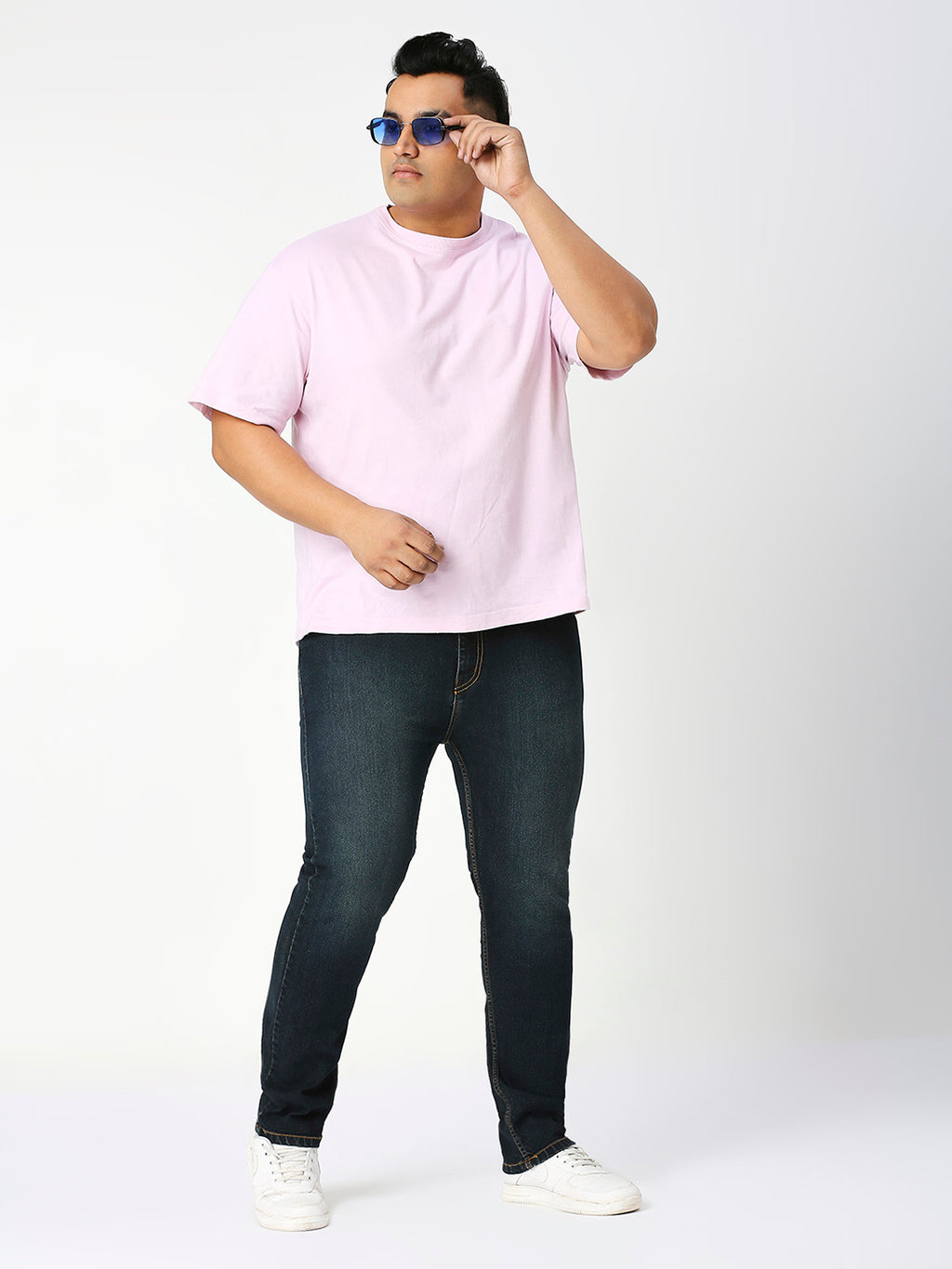 ZUSH Men Plus Size Mid Rise Clean Look Stretchable Jeans ZU564