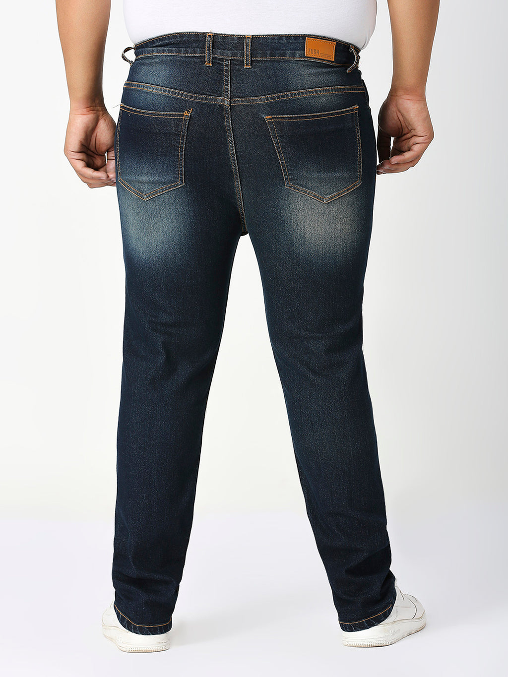 ZUSH Men Plus Size Mid Rise Clean Look  Stretchable Jeans ZU565