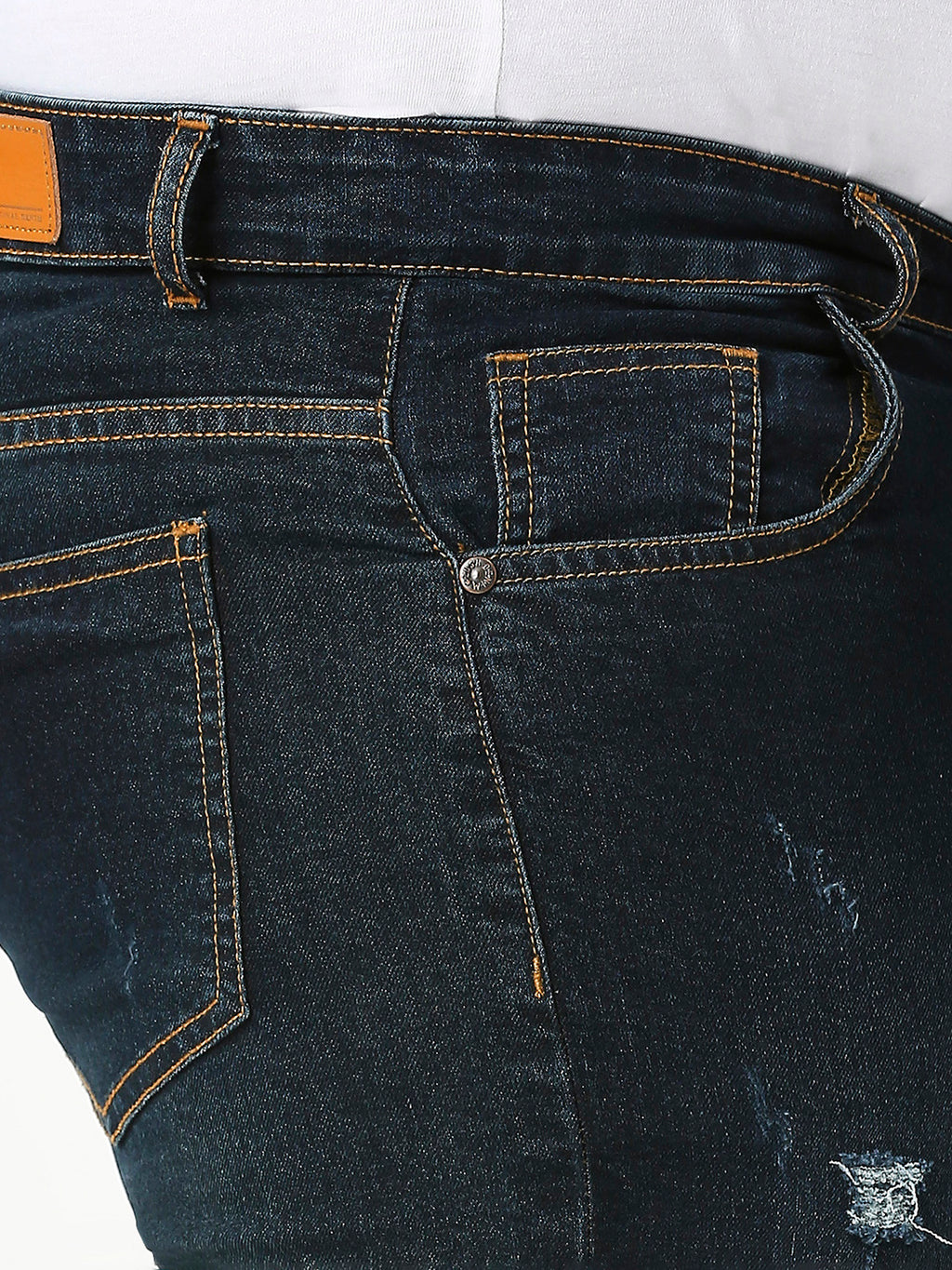 ZUSH Men Plus Size Mid Rise Clean Look  Stretchable Jeans ZU568