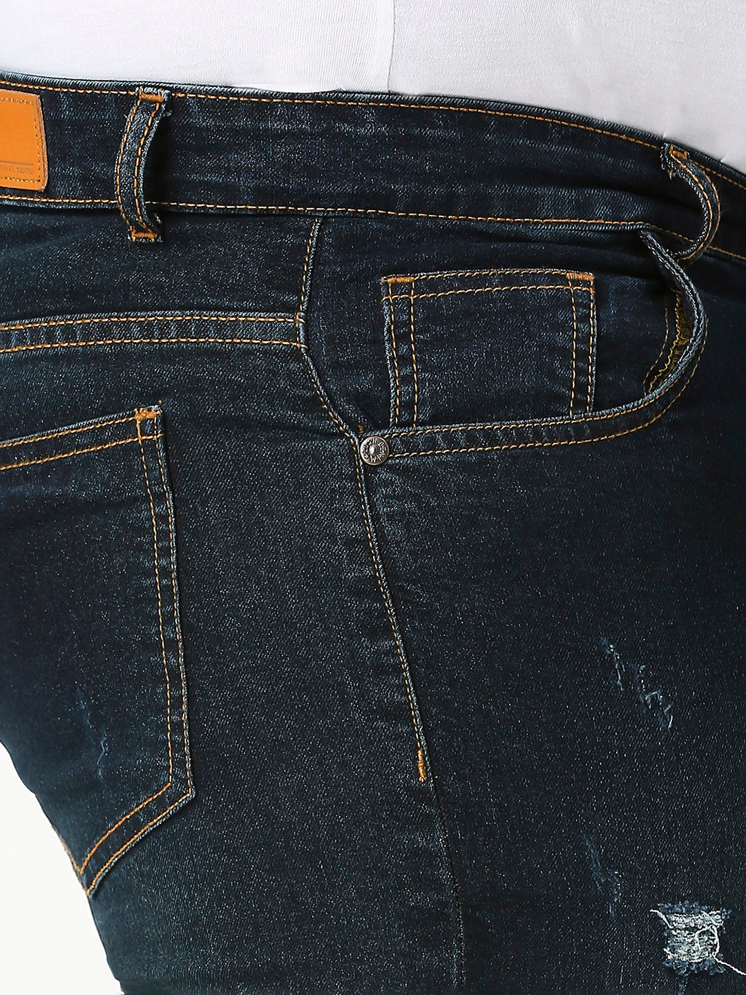 ZUSH Men Plus Size Mid Rise Clean Look  Stretchable Jeans ZU568