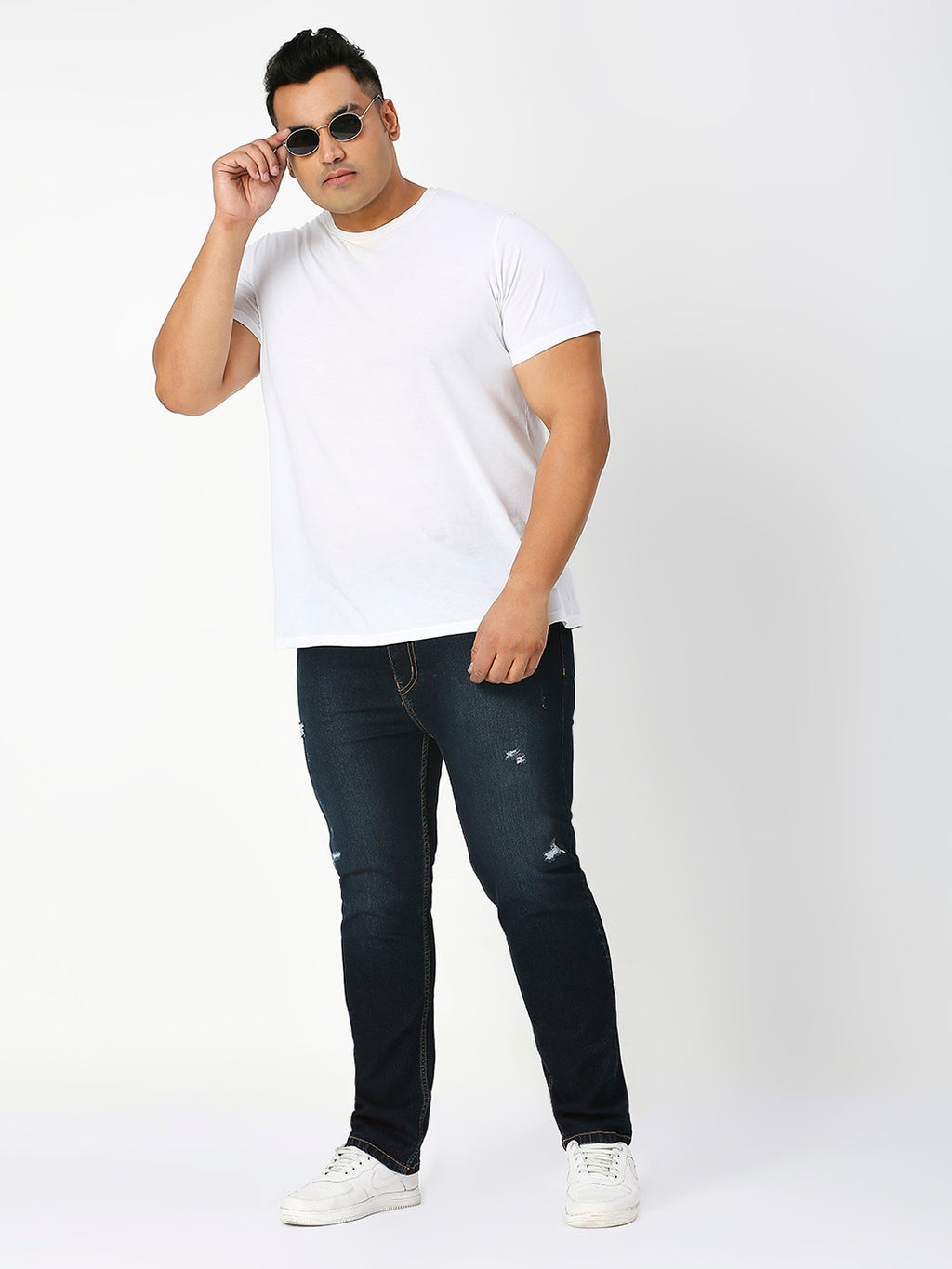 ZUSH Men Plus Size Mid Rise Clean Look  Stretchable Jeans ZU568
