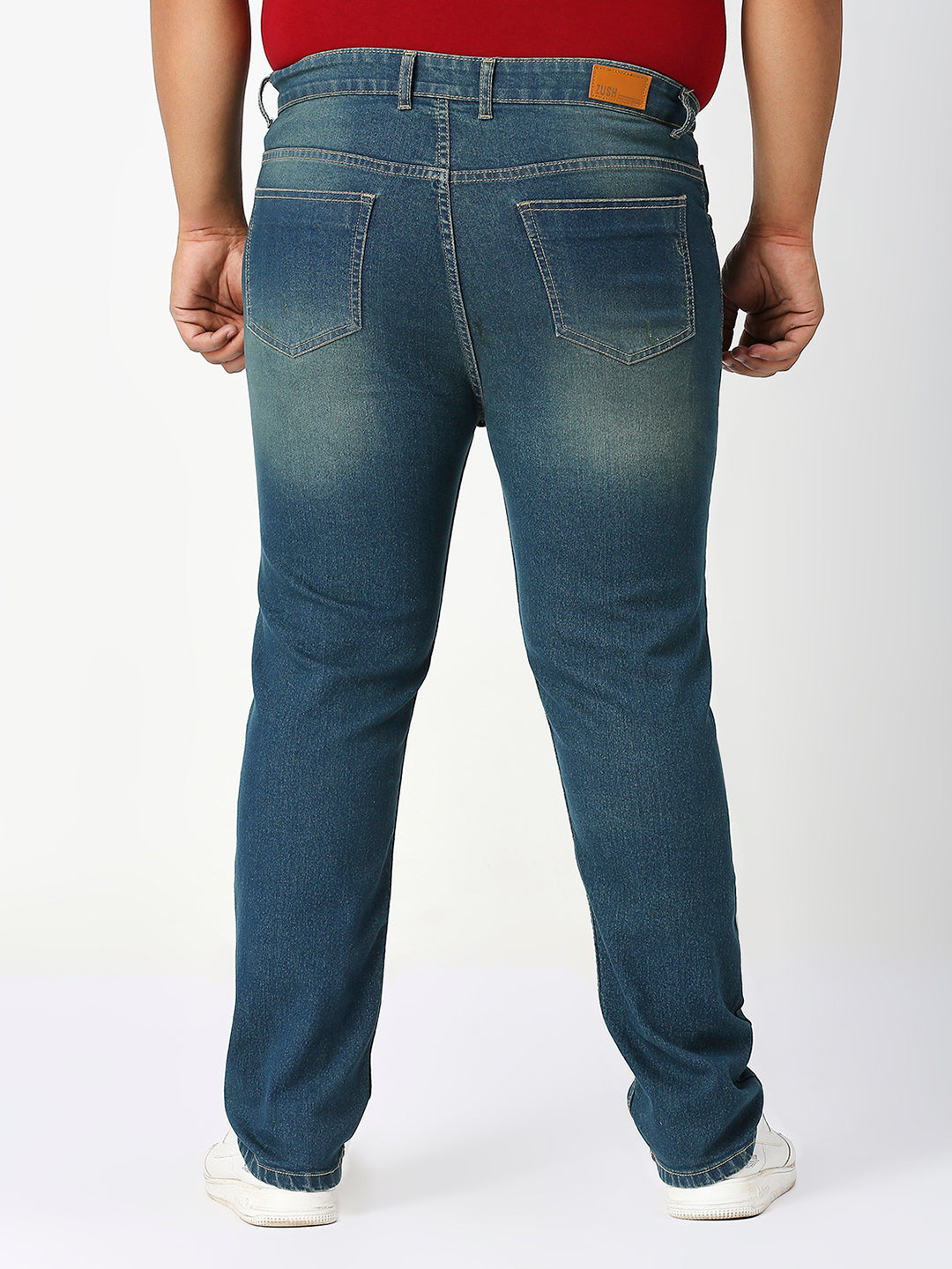 ZUSH Men Plus Size Mid Rise Clean Look  Stretchable Jeans ZU569