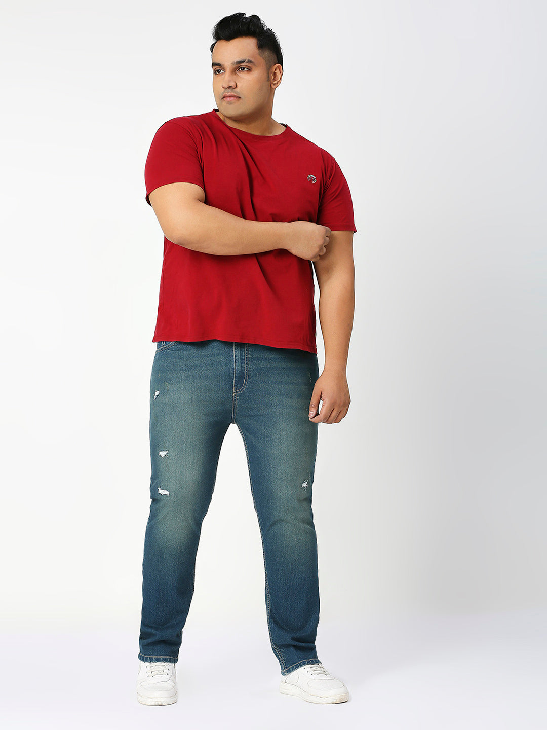 ZUSH Men Plus Size Mid Rise Clean Look  Stretchable Jeans ZU569