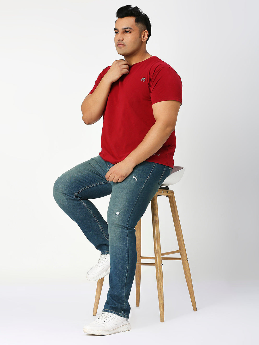 ZUSH Men Plus Size Mid Rise Clean Look  Stretchable Jeans ZU569