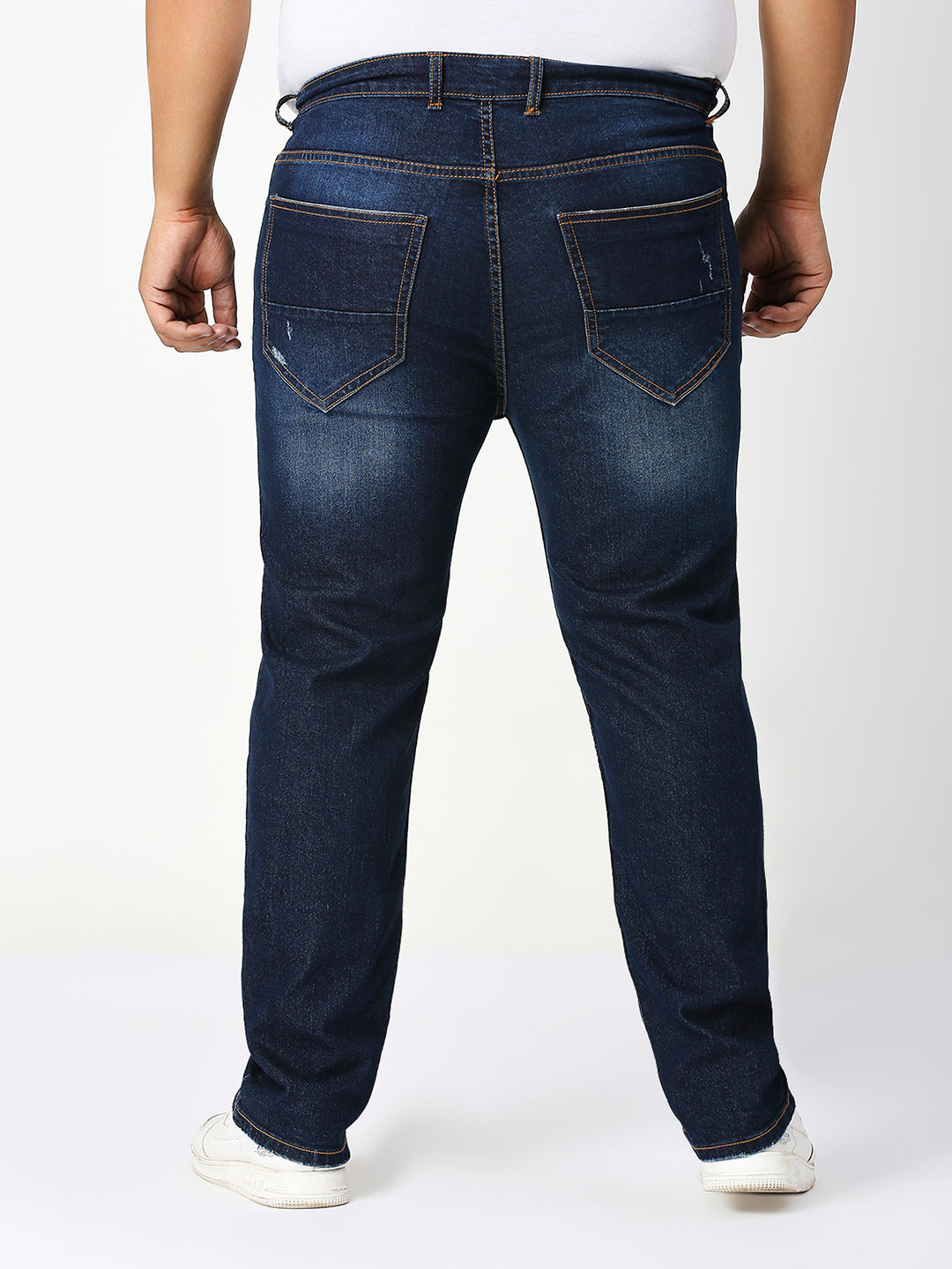ZUSH Men Plus Size Mid Rise Clean Look Stretchable Jeans ZU570