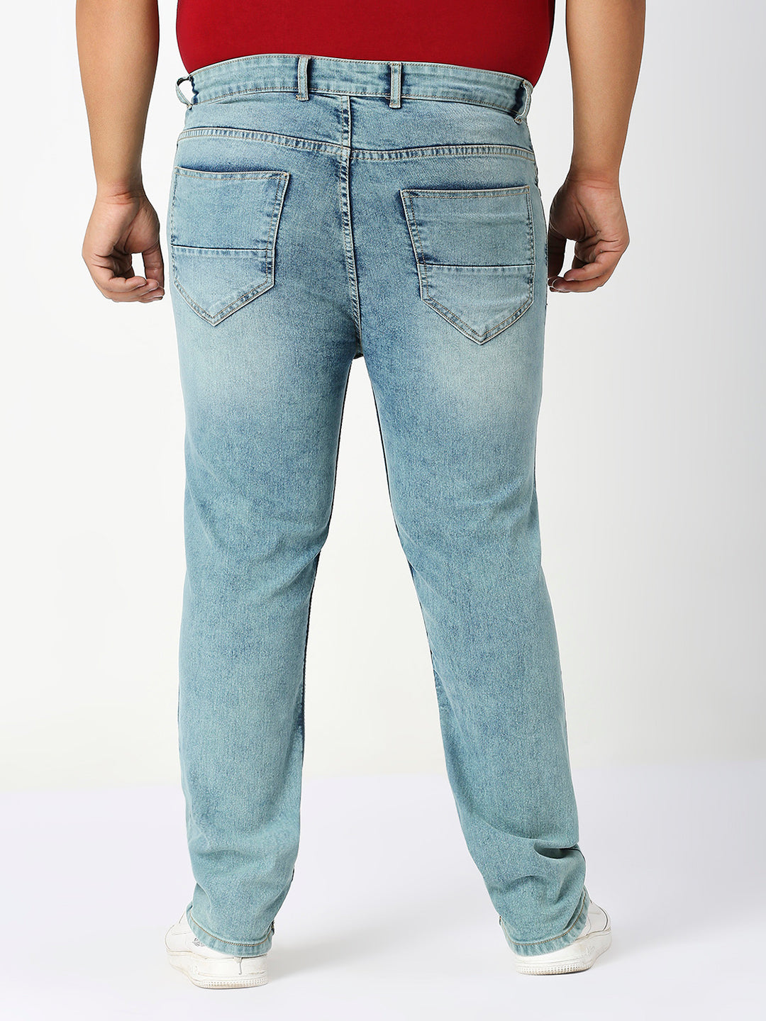ZUSH Men Plus Size Mid Rise Clean Look Stretchable Jeans ZU571