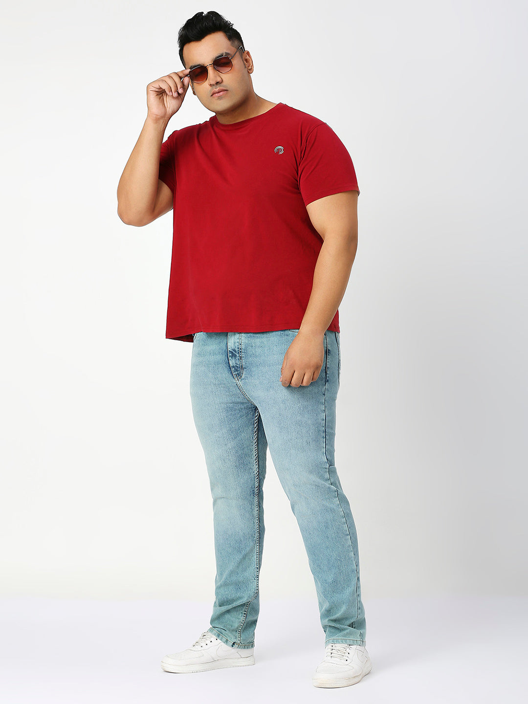 ZUSH Men Plus Size Mid Rise Clean Look Stretchable Jeans ZU571