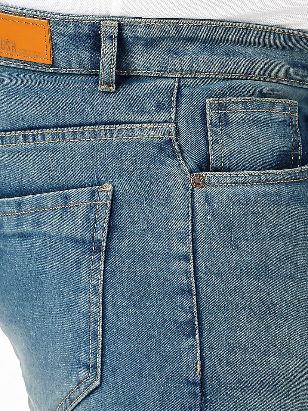 ZUSH Men Plus Size Mid Rise Clean Look  Stretchable Jeans ZU572