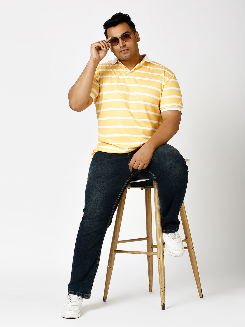 ZUSH Men Plus Size Mid Rise Clean Look  Stretchable Jeans ZU573