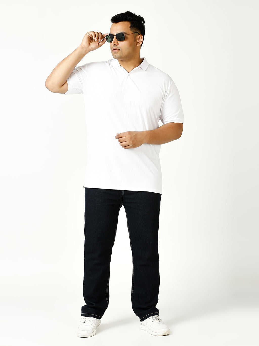 ZUSH Men Plus Size Mid Rise Clean Look  Stretchable Jeans ZU574