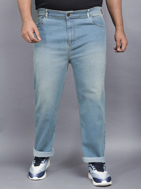 ZUSH Men Plus Size Mid Rise Clean Look  Stretchable Jeans ZU575