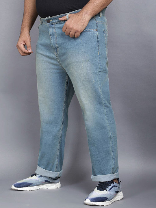 ZUSH Men Plus Size Mid Rise Clean Look  Stretchable Jeans ZU575