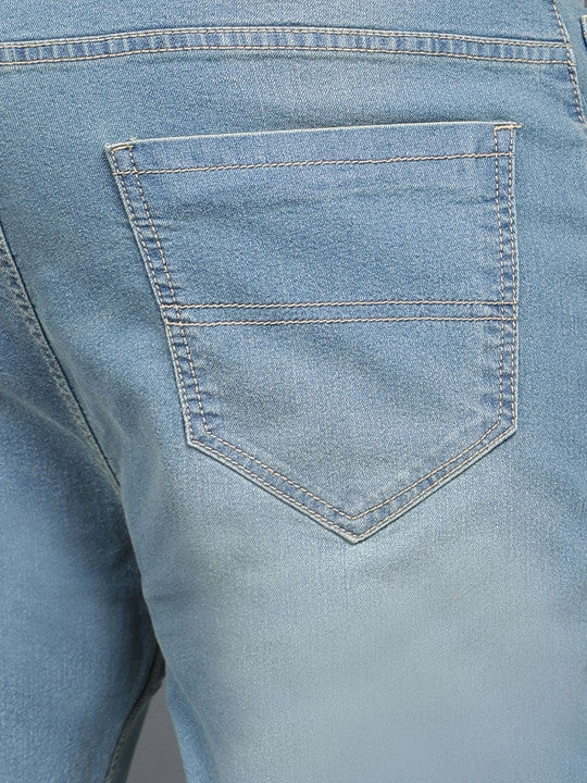 ZUSH Men Plus Size Mid Rise Clean Look  Stretchable Jeans ZU575