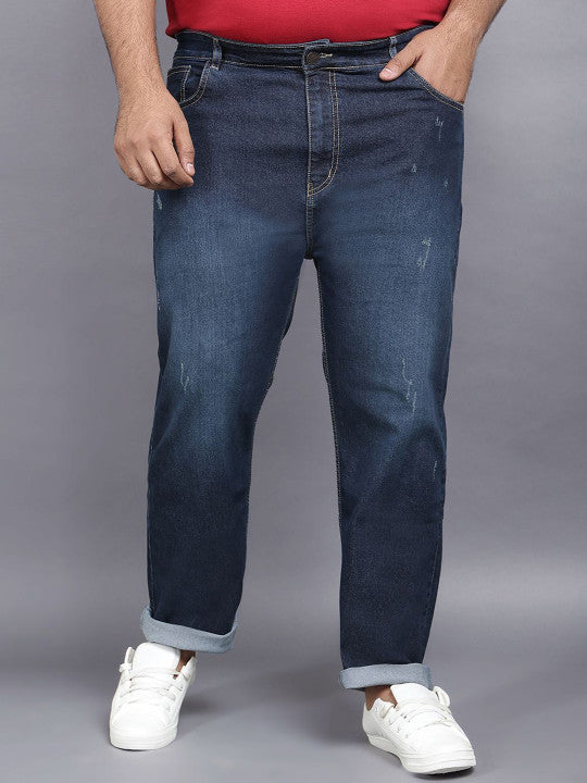 ZUSH Men Plus Size Mid Rise Clean Look  Stretchable Jeans ZU576
