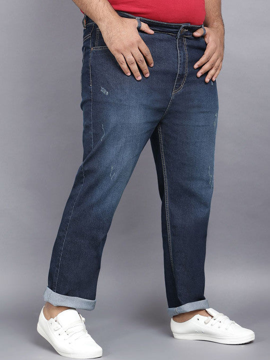 ZUSH Men Plus Size Mid Rise Clean Look  Stretchable Jeans ZU576