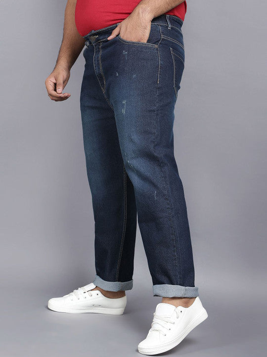 ZUSH Men Plus Size Mid Rise Clean Look  Stretchable Jeans ZU576