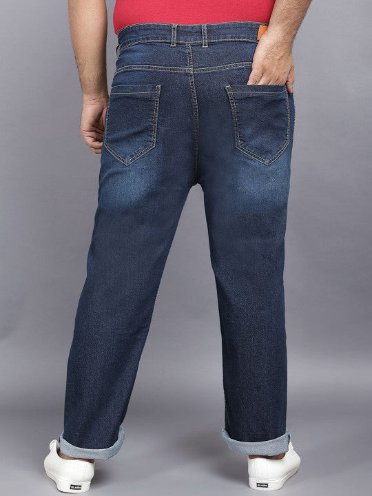 ZUSH Men Plus Size Mid Rise Clean Look  Stretchable Jeans ZU576