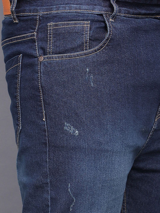 ZUSH Men Plus Size Mid Rise Clean Look  Stretchable Jeans ZU576