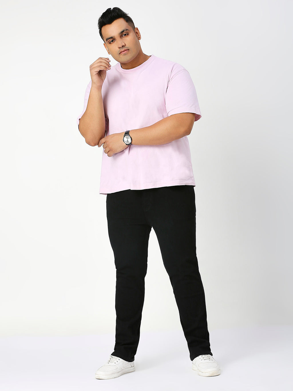 Men’s Plus Size Stretchable Slim Fit Denim Jeans, Mid Rise Casual Wear Pants