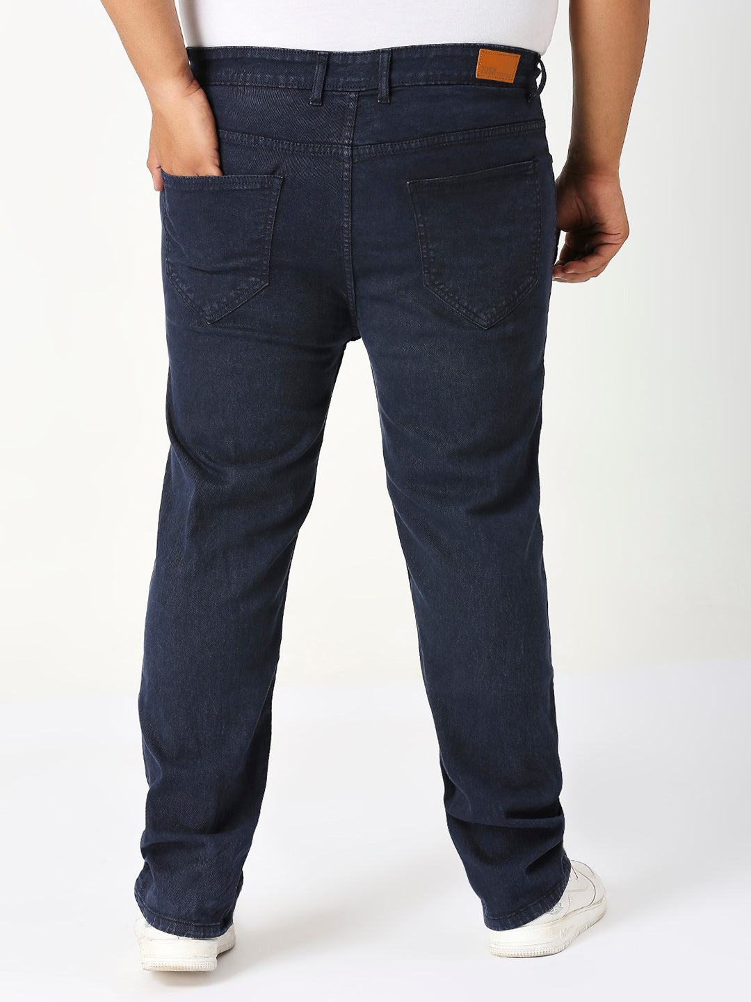 Men’s Plus Size Stretchable Slim Fit Denim Jeans, Mid Rise Casual Wear Pants ZU903
