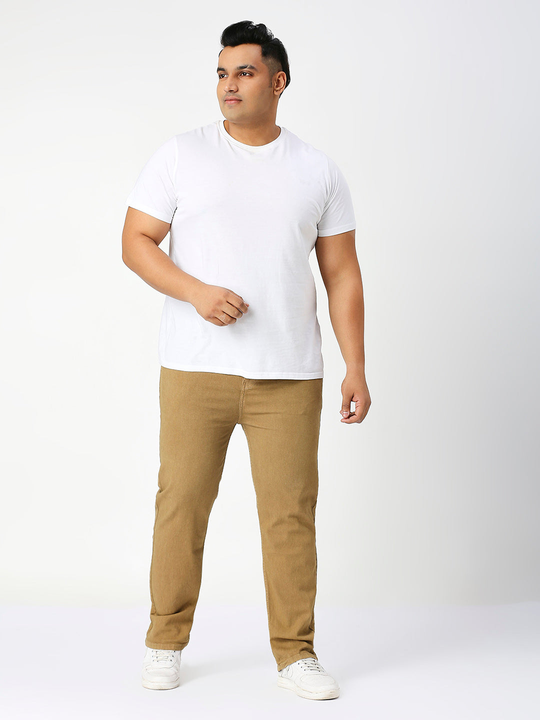 Men’s Plus Size Stretchable Slim Fit Denim Jeans, Mid Rise Casual Wear Pants ZU904