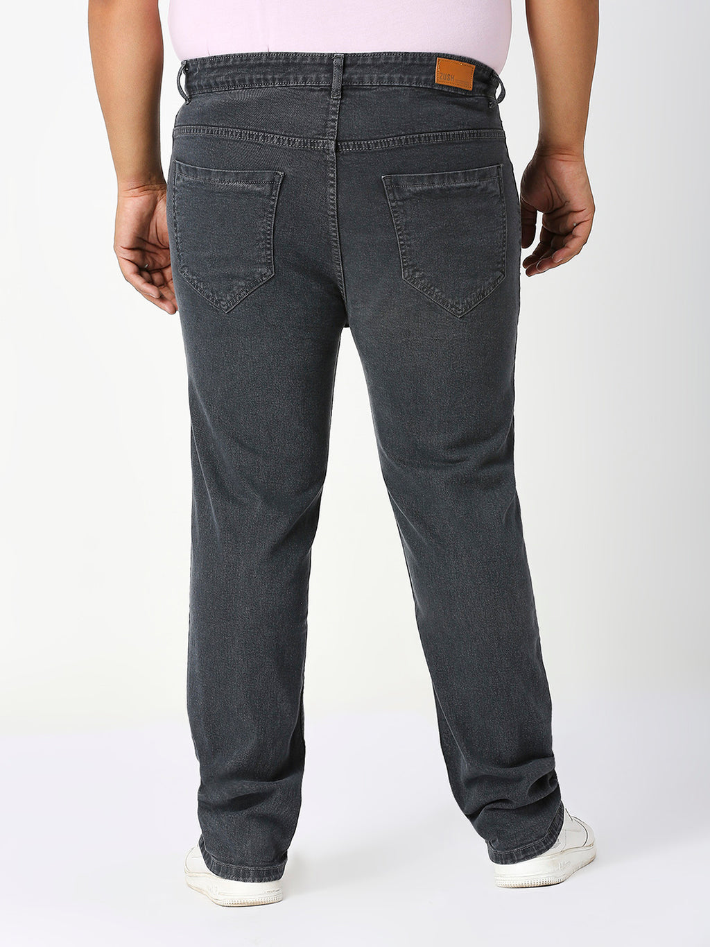 Men’s Plus Size Stretchable Slim Fit Denim Jeans, Mid Rise Casual Wear Pants ZU906