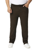Men’s Plus Size Stretchable Slim Fit Denim Jeans, Mid Rise Casual Wear Pants ZU907