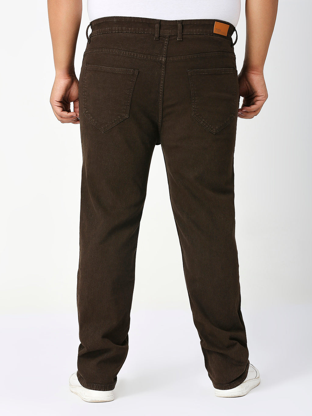 Men’s Plus Size Stretchable Slim Fit Denim Jeans, Mid Rise Casual Wear Pants ZU907