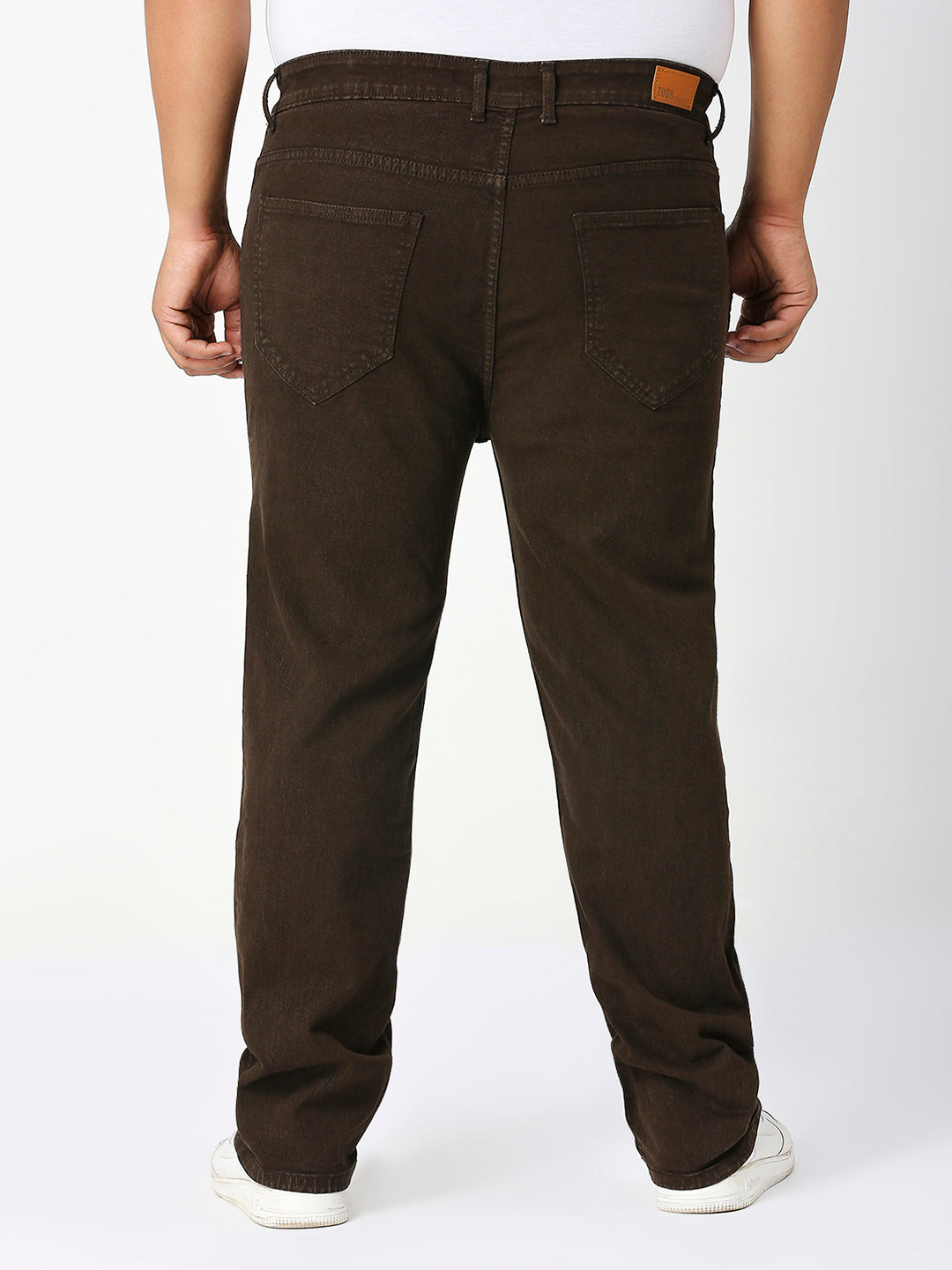 Men’s Plus Size Stretchable Slim Fit Denim Jeans, Mid Rise Casual Wear Pants ZU907