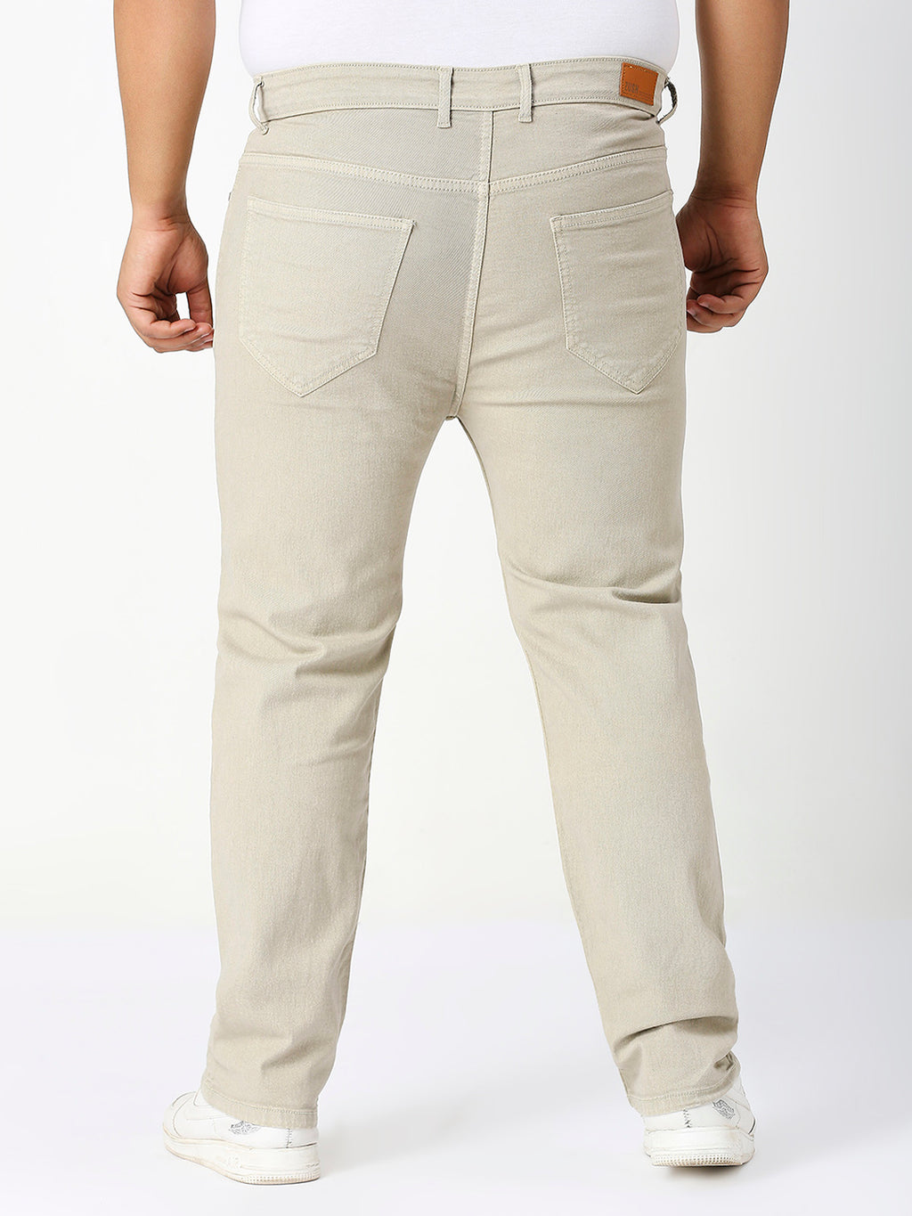 Men’s Plus Size Stretchable Slim Fit Denim Jeans, Mid Rise Casual Wear Pants ZU909