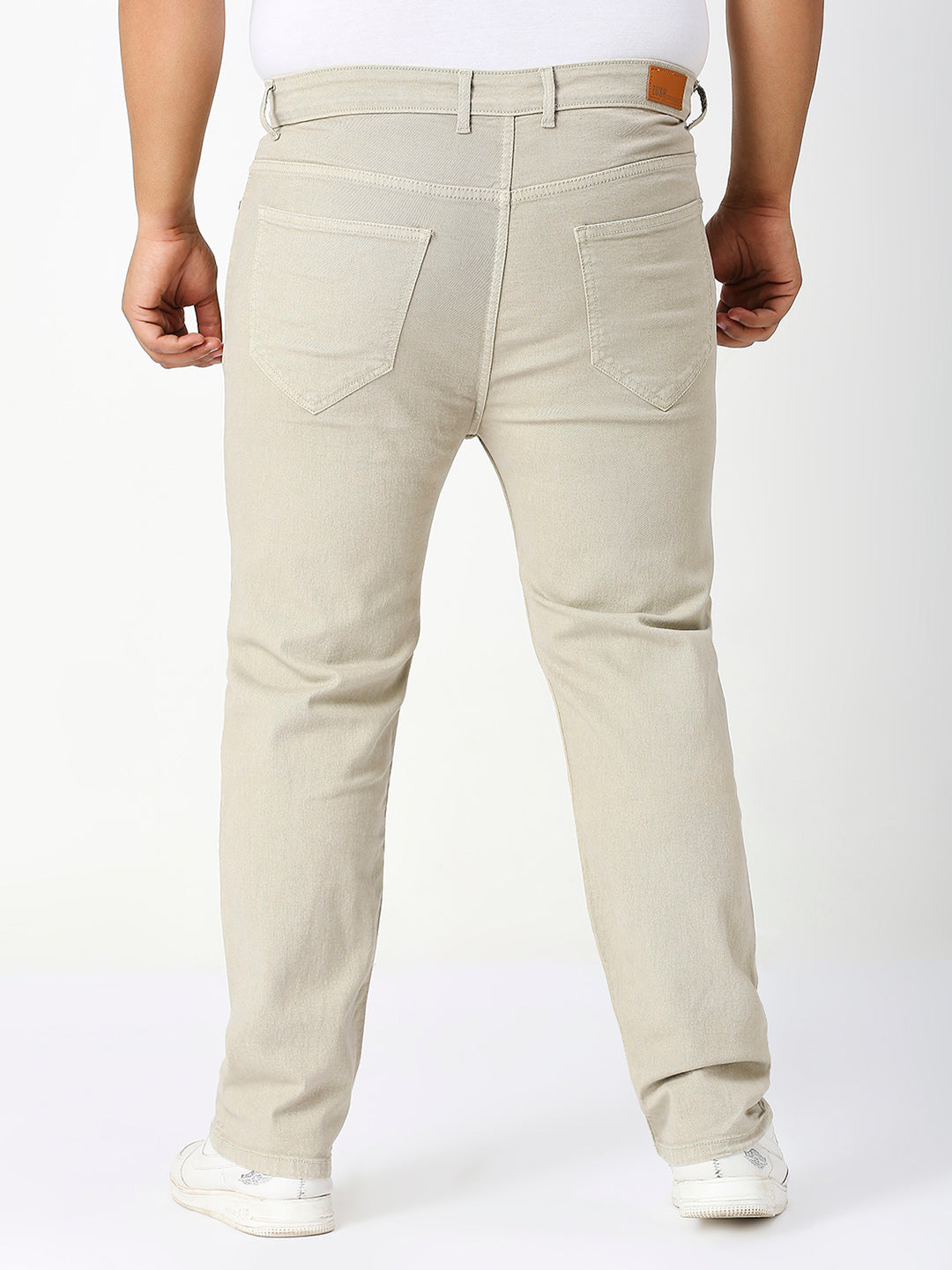 Men’s Plus Size Stretchable Slim Fit Denim Jeans, Mid Rise Casual Wear Pants ZU909