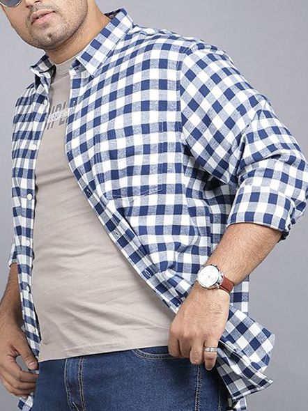 ZUSH Men Plus Size Mid Rise Clean Look  Stretchable cargo Jeans ZU578